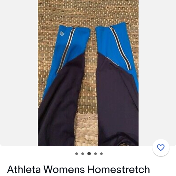 Athleta Womens Leggings X Small Blue Stretch - Picture 3 of 5